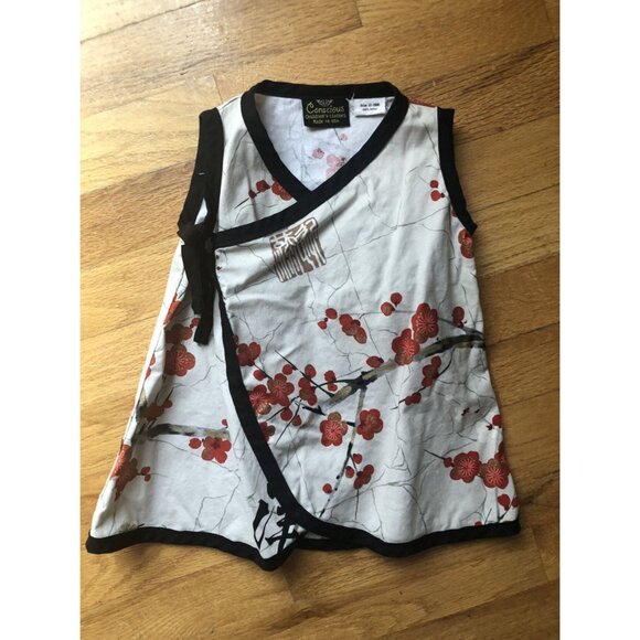 Conscious 12-18M Kimono Wrap Sleeveless Dress - Picture 1 of 5